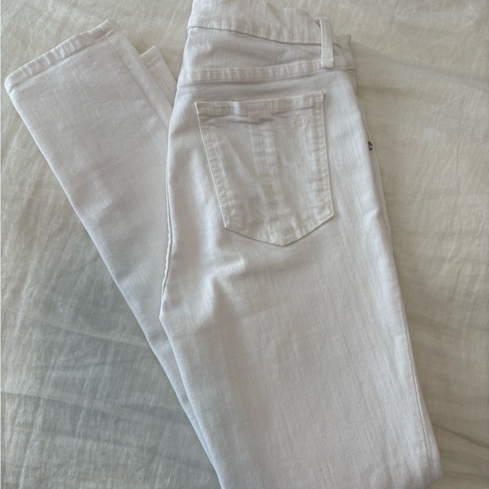rag & bone Women's Off-White Straight Leg Jeans